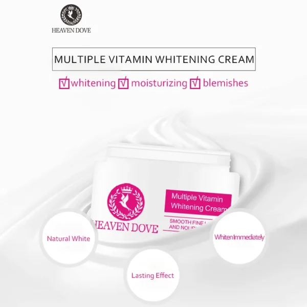 180g Multiple Vitamin Whitening Cream Fade Fine Lines Melanin Pigment Improve Dull Moisturizing Skin Care Face Care Cream Large