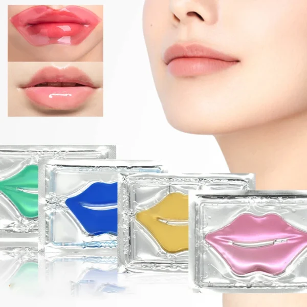 New Crystal Collagen Lip Mask Lips Plumper Pink Lip Patches Moisture Essence Anti-Wrinkle Korean Cosmetics Skin Care For Beauty